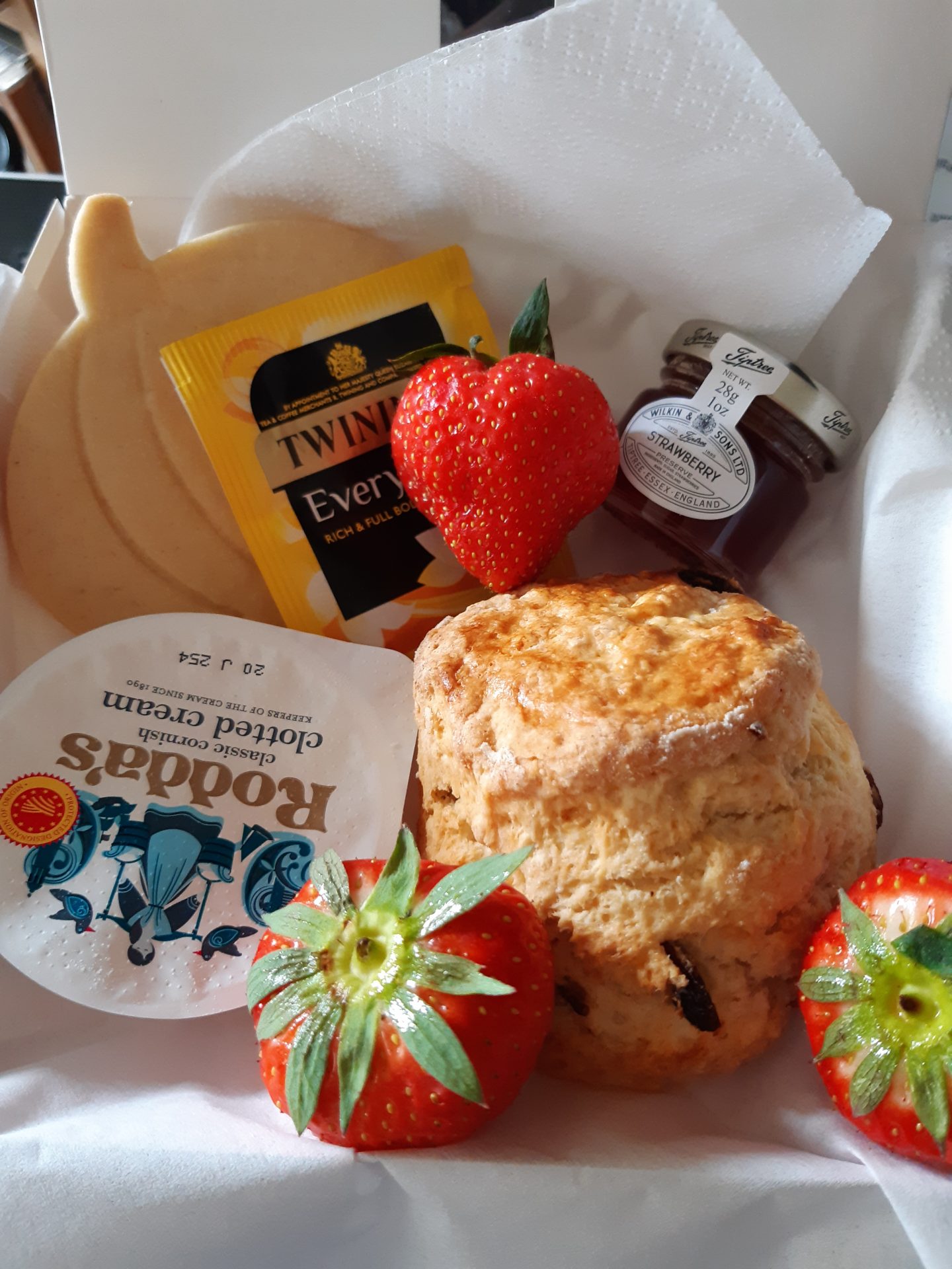 Cream Tea boxes went down a treat with befriendees
