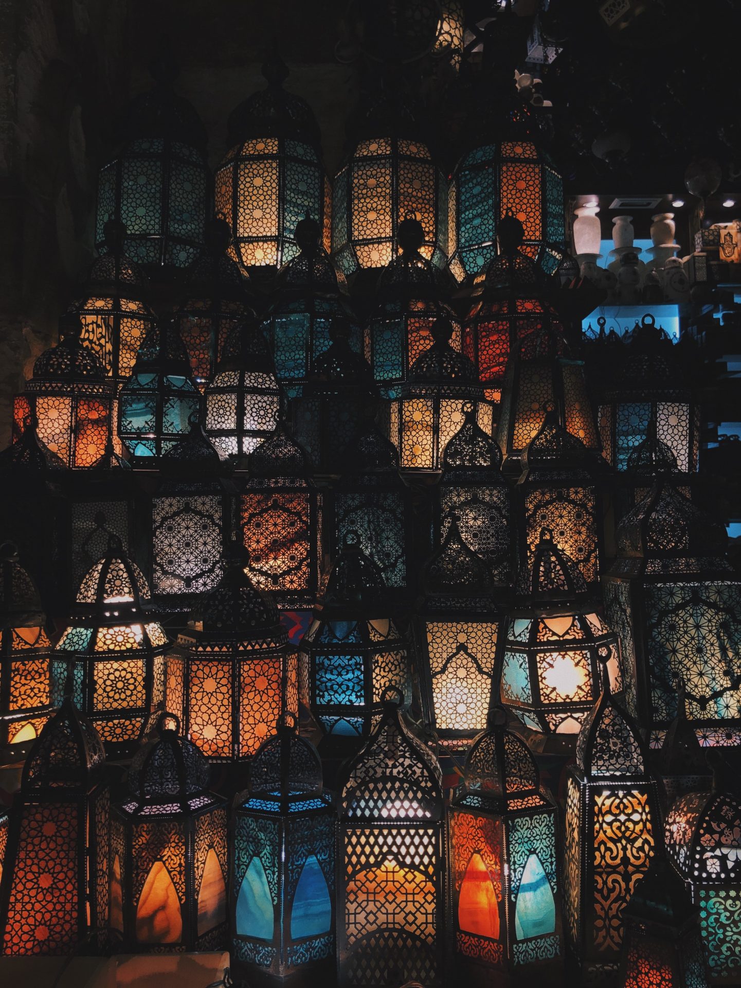 Picture of colourful lanterns